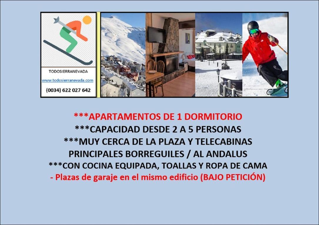 Todosierranevada Zona Baja - Edificio Alhambra - Junto A Los Telecabinas Sierra Nevada Buitenkant foto